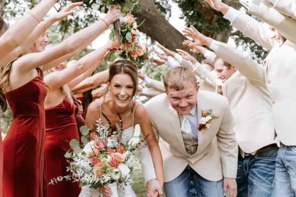 DJ and photo booth wedding bundle at an outdoor Rochester NY reception