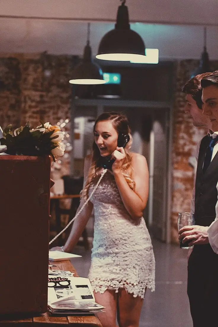 audio guest book at wedding in houston