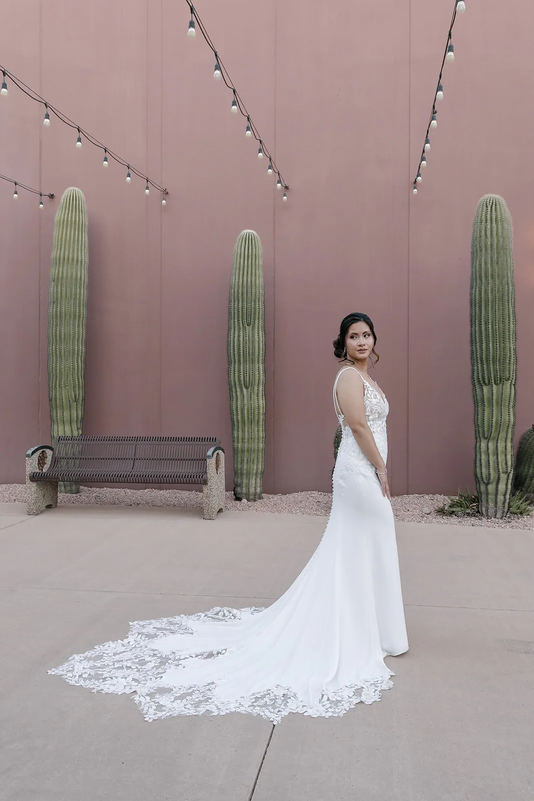bride phoenix photography cactus dress